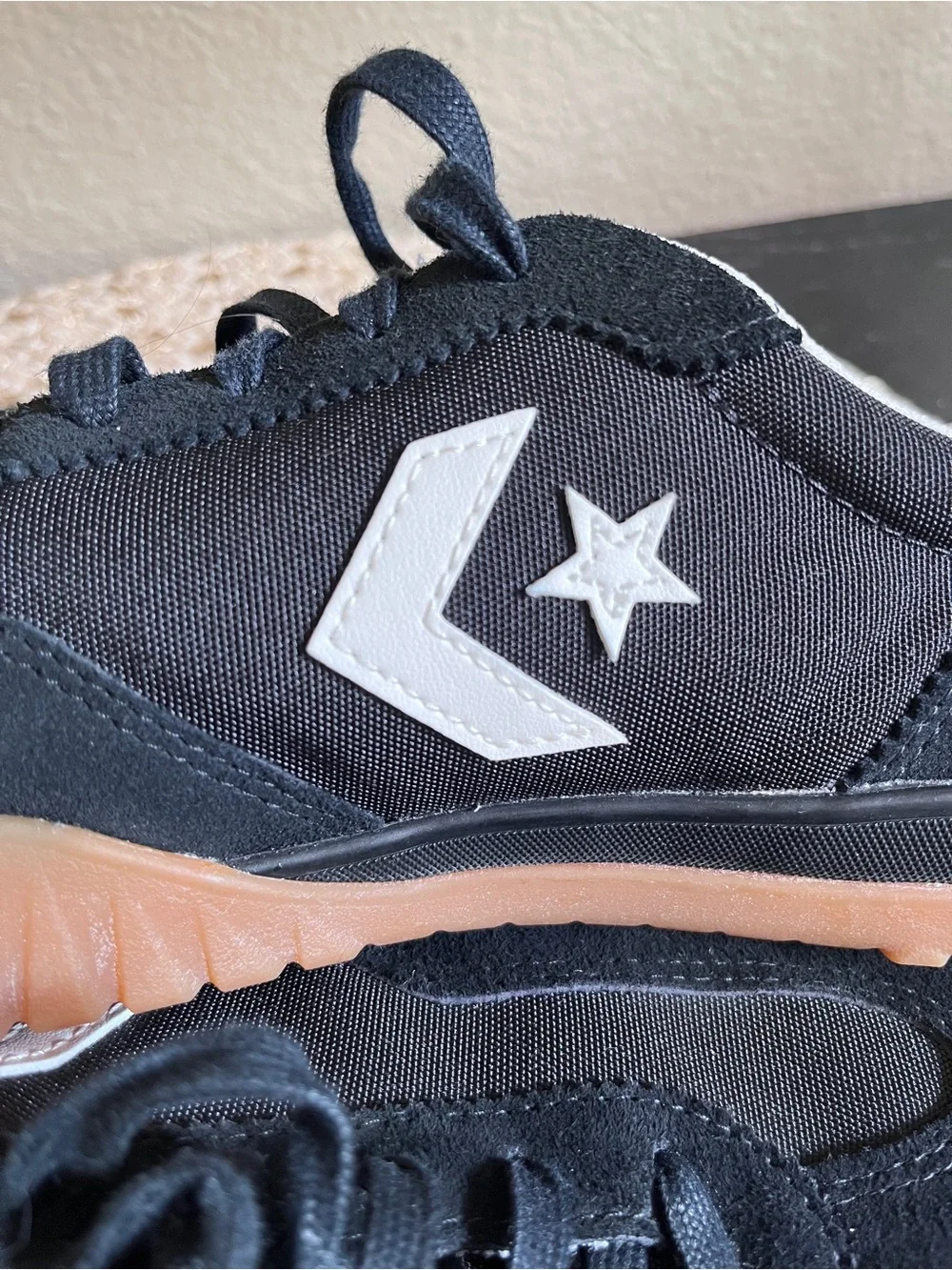 Converse Black Run Star Low Trainers
